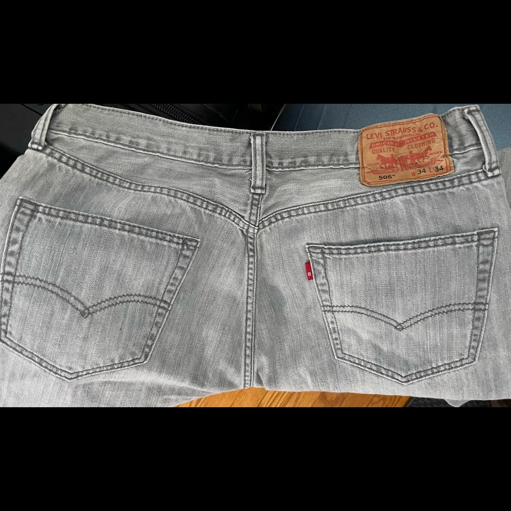 Men’s Levi’s 505 Jeans: W34”/ L34” super soft and Great Condition. - Picture 1 of 3